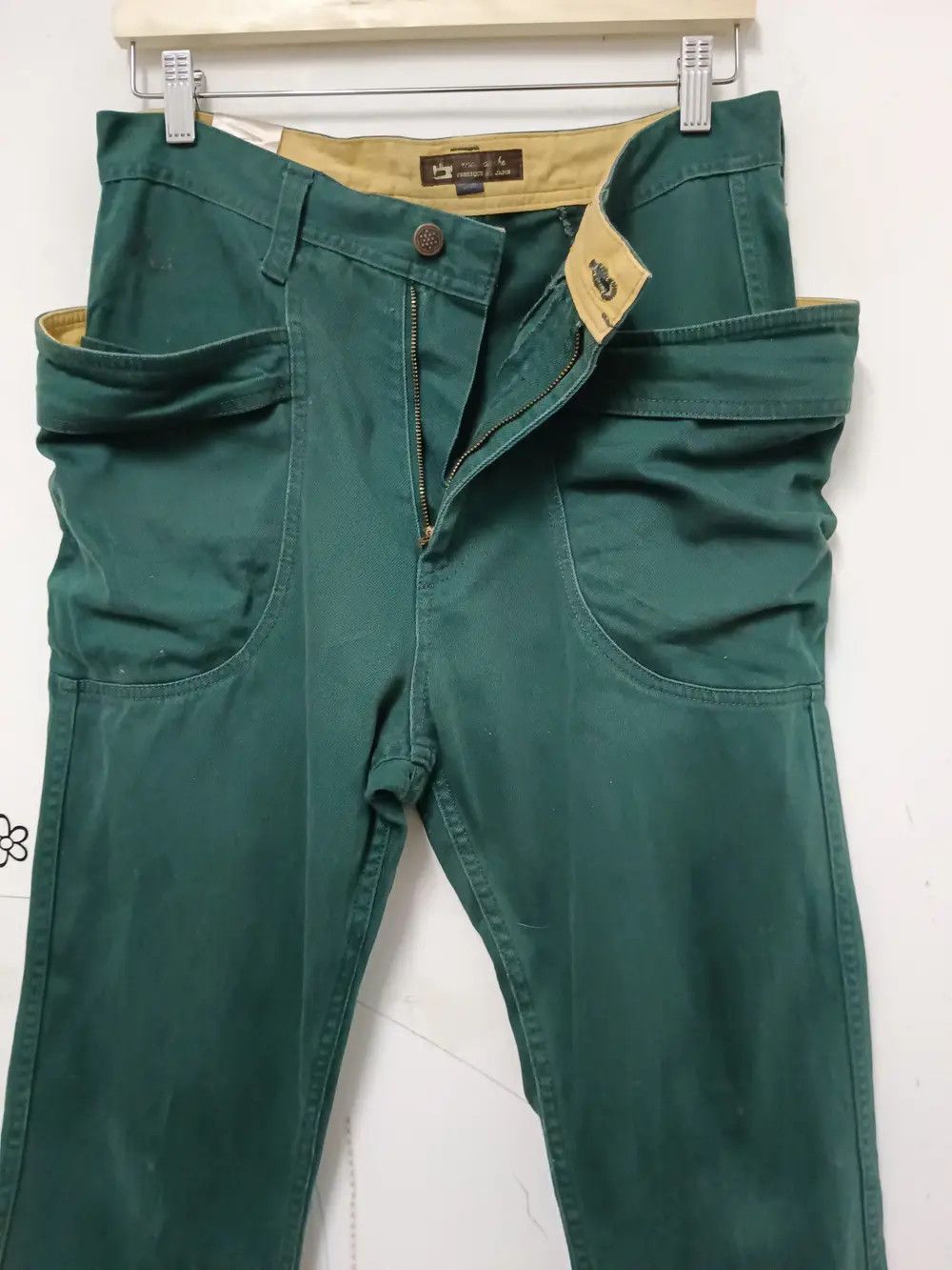 14th Addiction × Hysteric Glamour × If Six Was Nine Mc Apache Big Pocket Distressed Pants Size US 30 / EU 46 - 2 Thumbnail