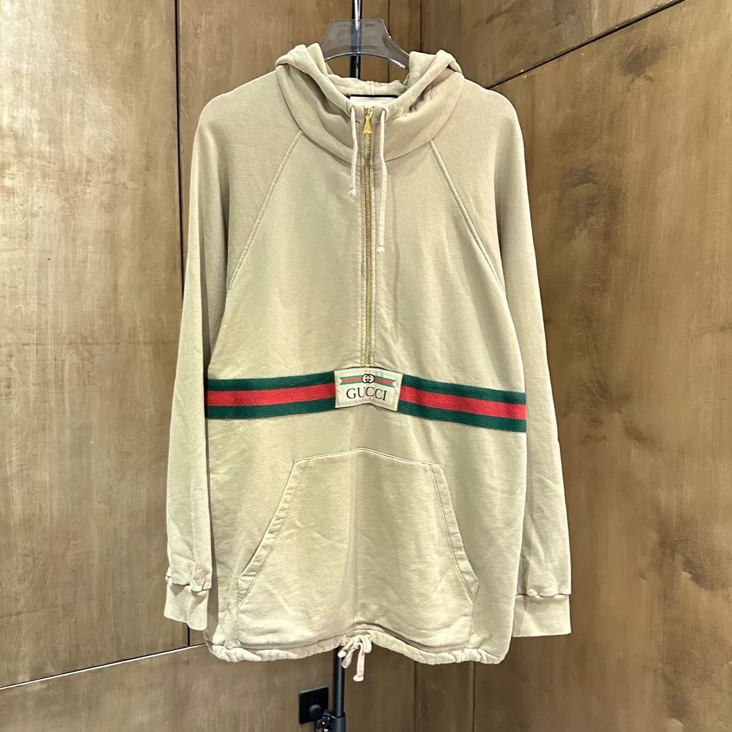 Gucci Gucci Beige Hoodie L Men Size US L / EU 52-54 / 3 - 1 Thumbnail