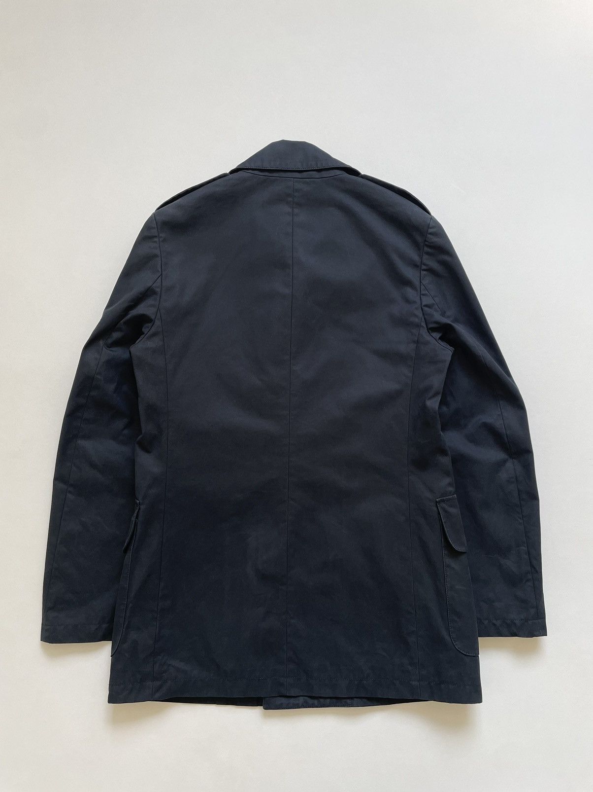 Maison Margiela S/S 10 Blue Cotton Mac Caban Jacket Size US M / EU 48-50 / 2 - 14 Thumbnail