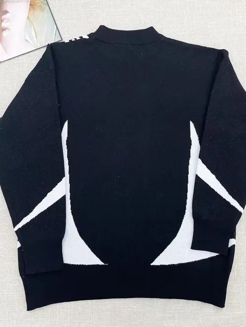 Japanese Brand Y2K Star Pattern Sweater Winter Warm Fleece Retro Aesthetic Size US M / EU 48-50 / 2 - 5 Thumbnail
