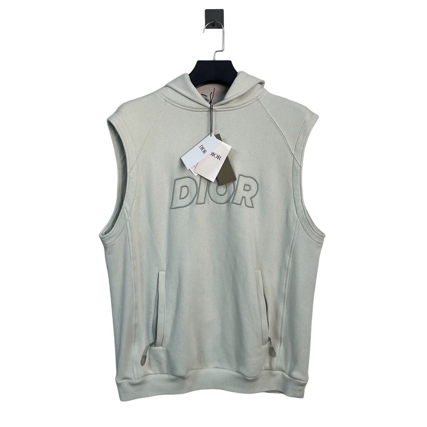Dior Dior Logo Embroidered Hooded Vest Size XL Size US XL / EU 56 / 4 - 1 Thumbnail