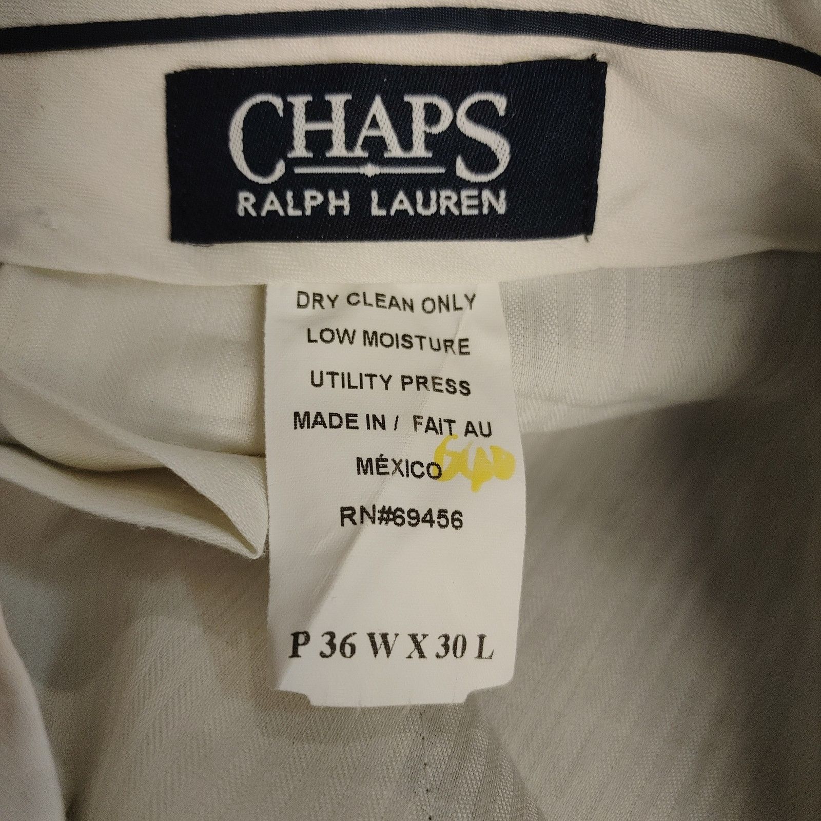 Chaps Chaps Ralph Lauren Mens 36/30 Dark Beige/Brown Straight Jean Size US 36 / EU 52 - 3 Thumbnail