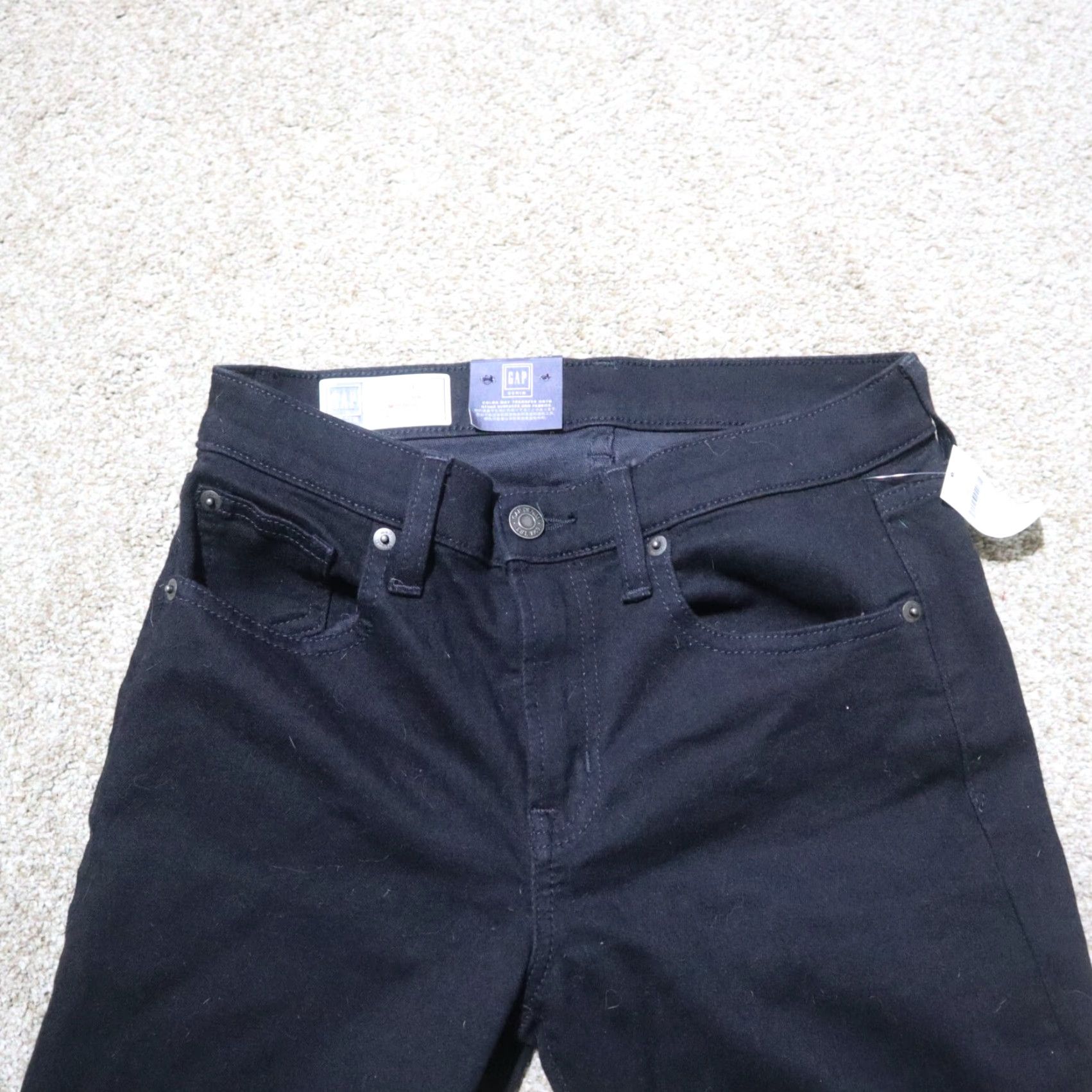 Gap Gap Jeans Women Adult 27 Black Mid Rise Skinny Denim 5-Pocket Womens Size 27" / US 4 / IT 40 - 2 Thumbnail