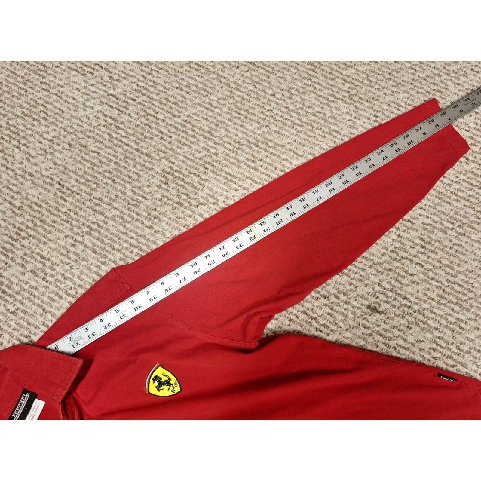 Ferrari Ferrari Shirt Men Button-Down Long Sleeve Dress Shirt S Red 100% Cotton Embroidered Logo Sports"} Size US S / EU 44-46 / 1 - 7 Thumbnail