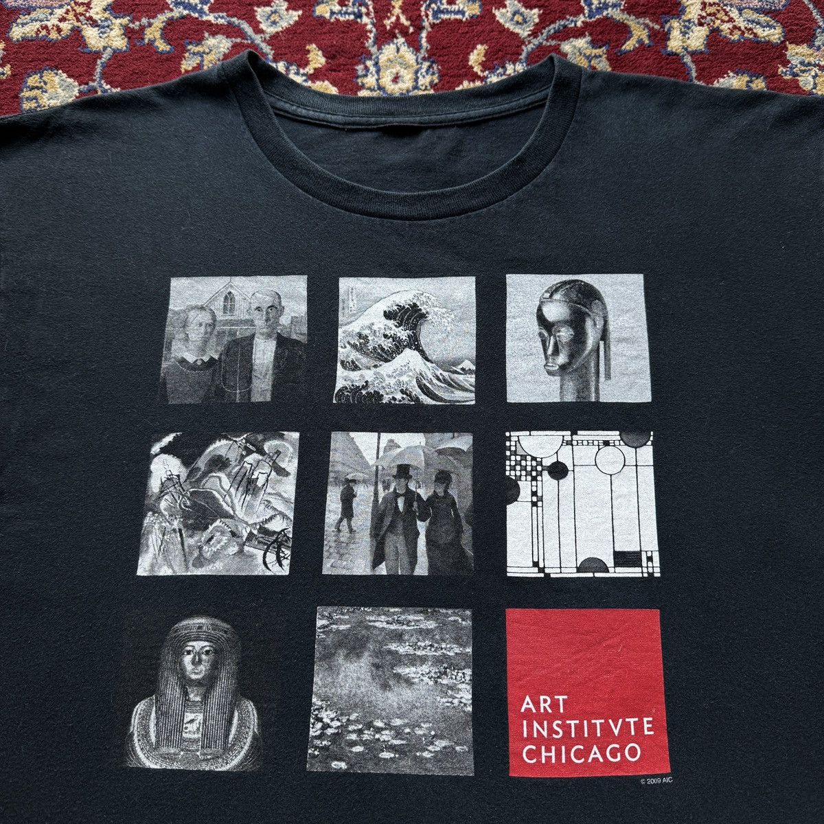 Arts & Science Vintage 2000s Art Chicago Hokusai Monet Frank Lloyld Tee Size US XL / EU 56 / 4 - 1 Thumbnail