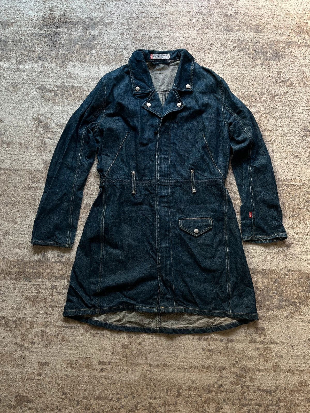 Levi's Levi's Engineered Jeans Sz M 2002 Y2K Denim Coat Jacket Size M / US 6-8 / IT 42-44 - 9 Thumbnail
