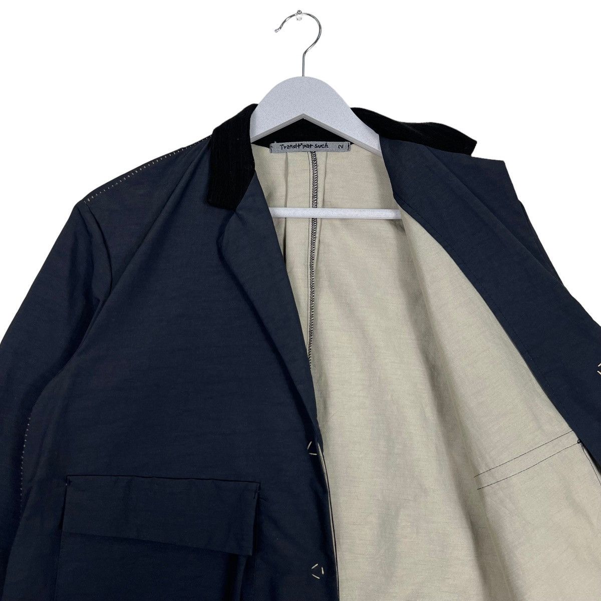 Issey Miyake TRANSIT PAR SUCH TWO POCKET JACKET Size US M / EU 48-50 / 2 - 10 Thumbnail