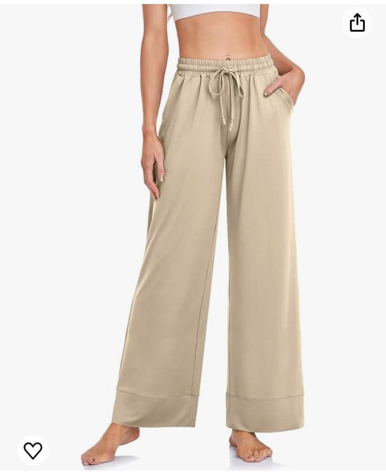 Other Tarse Wide Leg High Waist Sweatpants Pocakets Yoga New Size 42" / US 20 - 2 Thumbnail