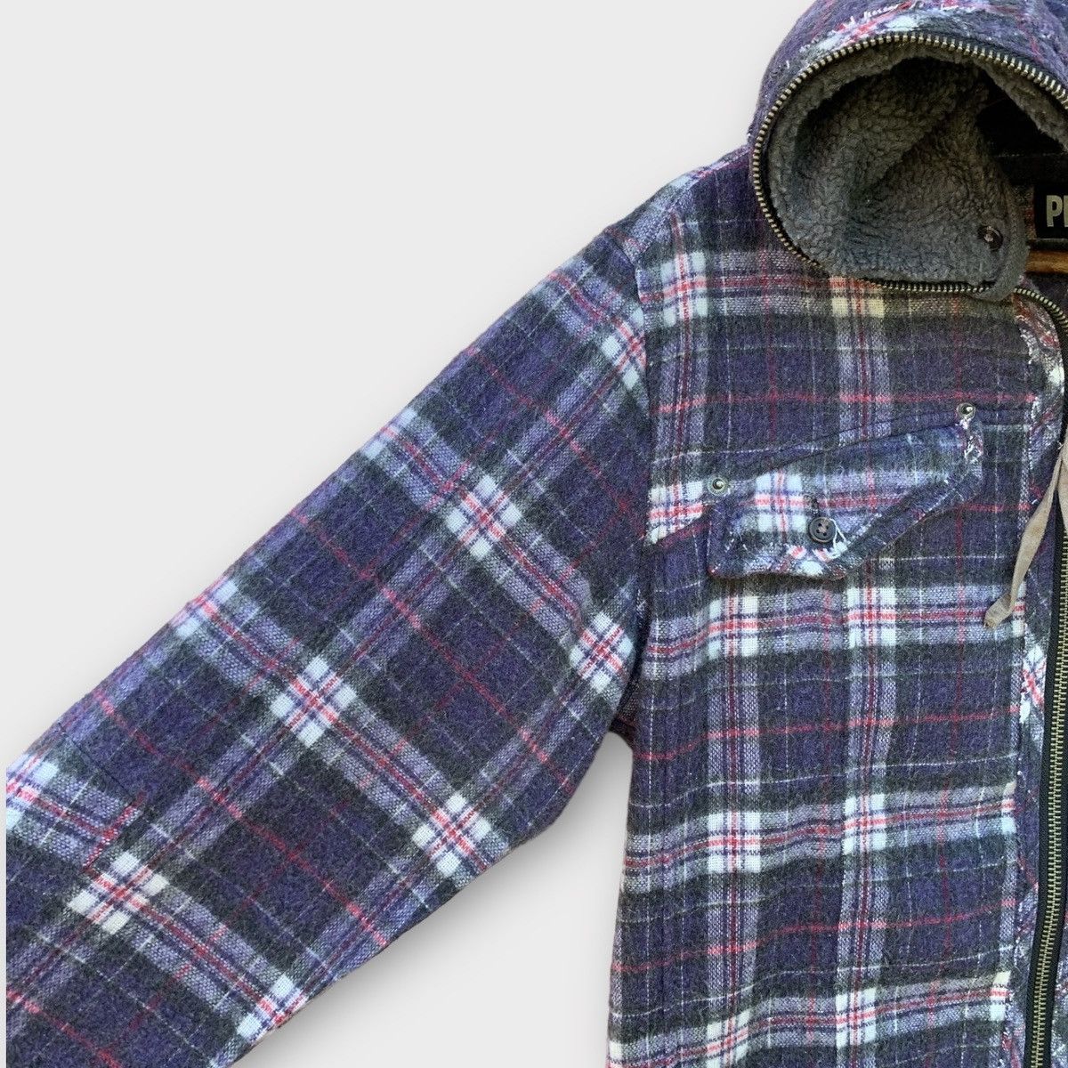 Japanese Brand PPFM PLAID WOOL FULL ZIPPER JACKET Size M / US 6-8 / IT 42-44 - 4 Thumbnail