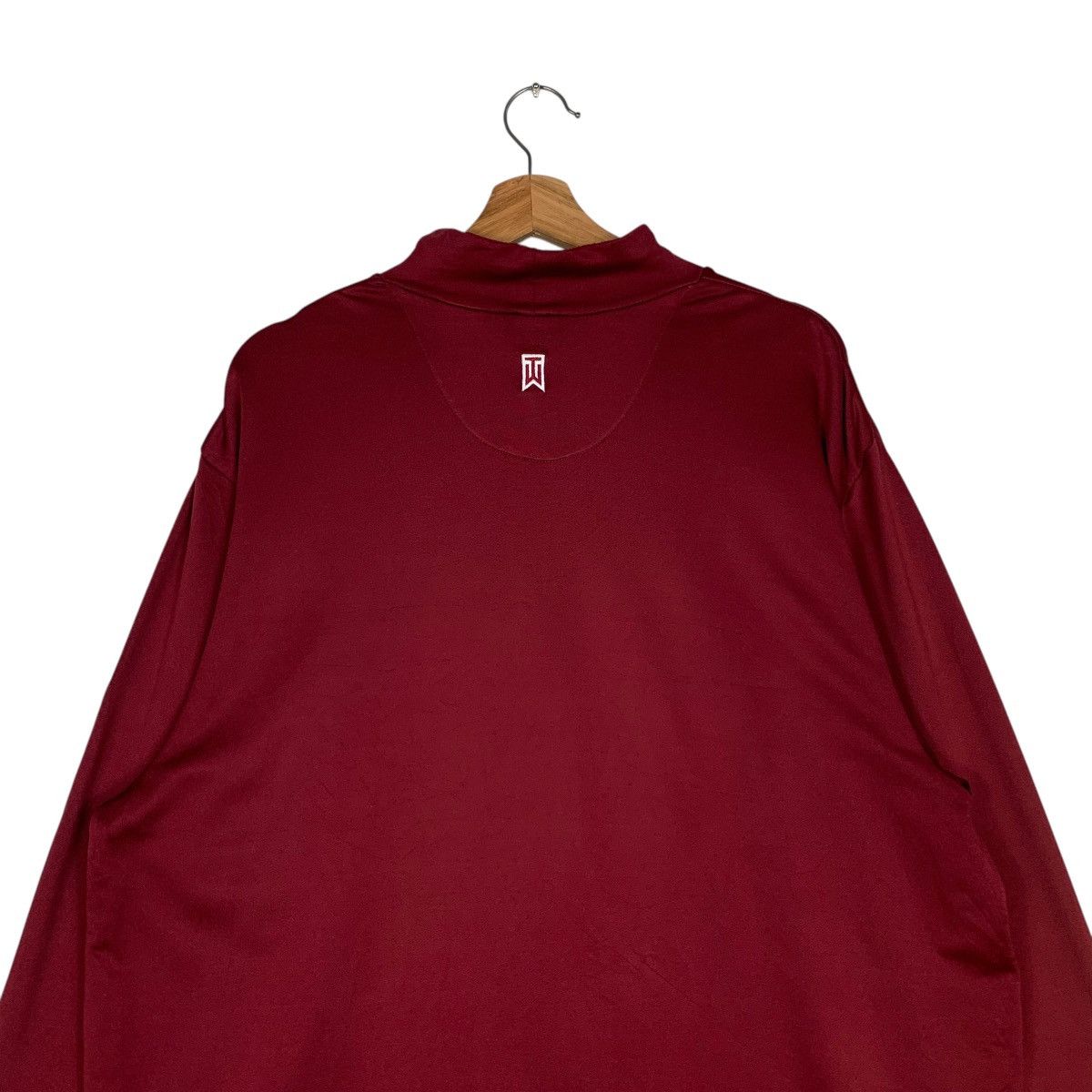 Nike × Tiger Woods Nike Tiger Woods Mock Turtleneck Maroon Shirt #1494-C67 Size US XL / EU 56 / 4 - 8 Thumbnail