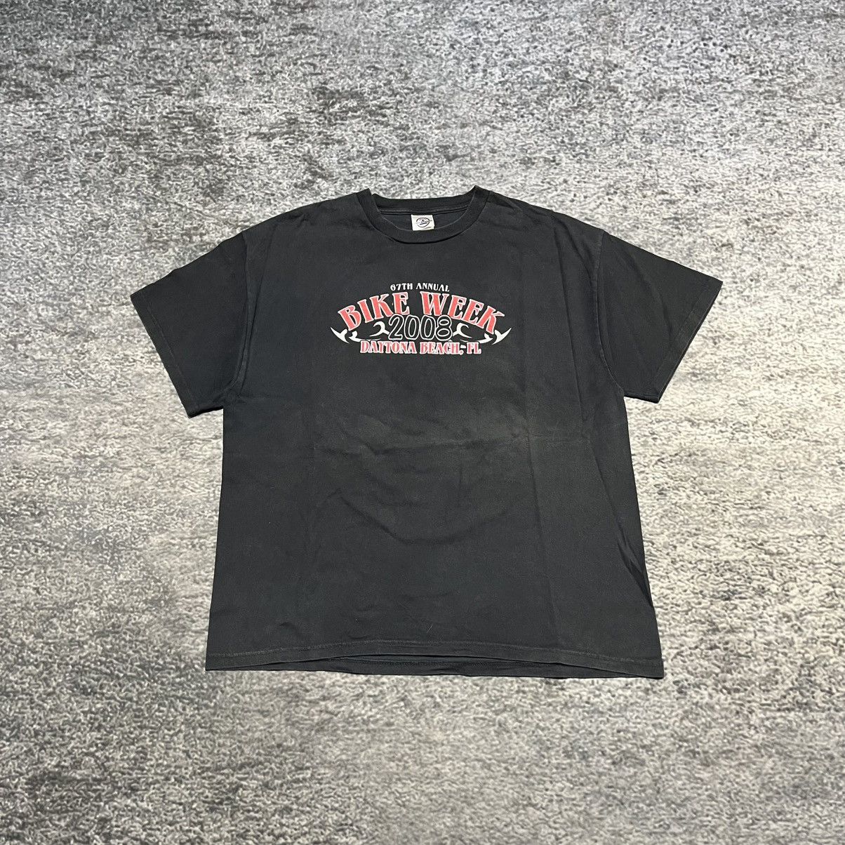 Harley Davidson Vintage Bike Week 2008 T Shirt Faded ERD Style Grunge XL Size US XL / EU 56 / 4 - 1 Thumbnail