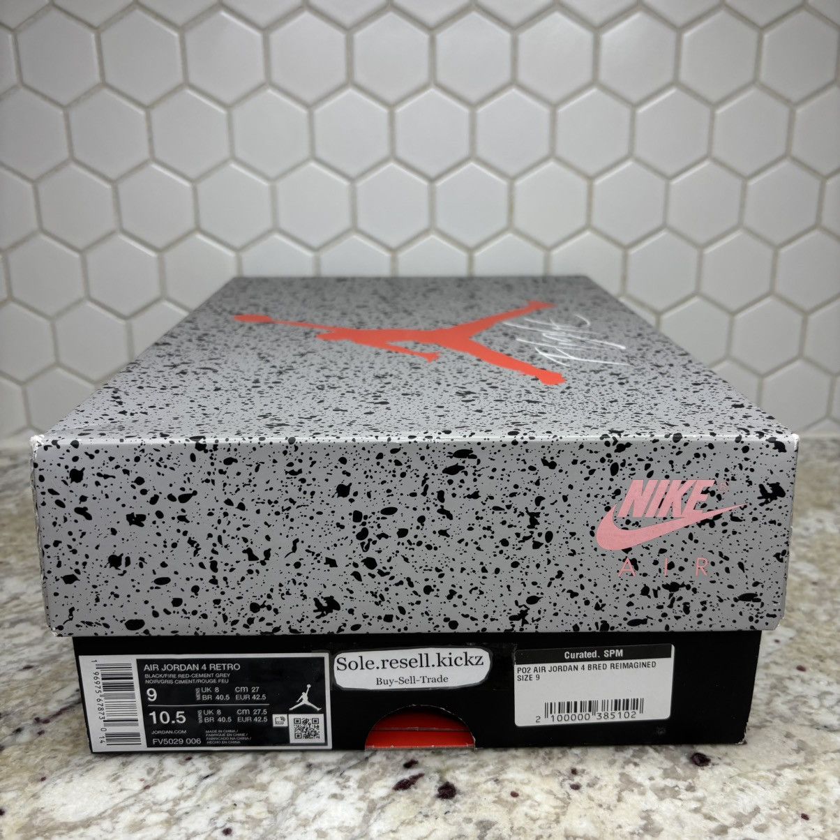 Jordan Brand Size 9 - Jordan 4 Retro Bred Reimagined WORN LIGHTLY W/BOX Size US 9 / EU 42 - 16 Thumbnail