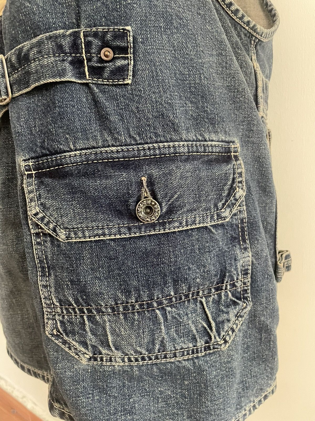 Johnbull × Vintage Johnbull Denim Short Overall Dress Size M / US 6-8 / IT 42-44 - 4 Thumbnail