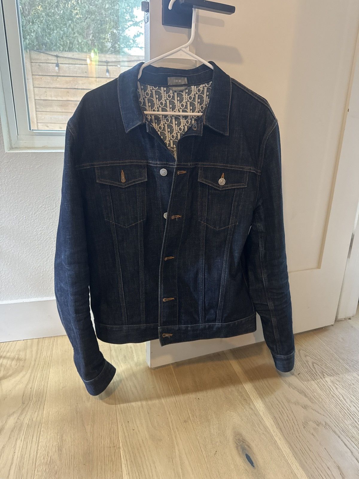 Dior Dior Denim Jacket Oblique Monogram Lined Size US L / EU 52-54 / 3 - 2 Thumbnail