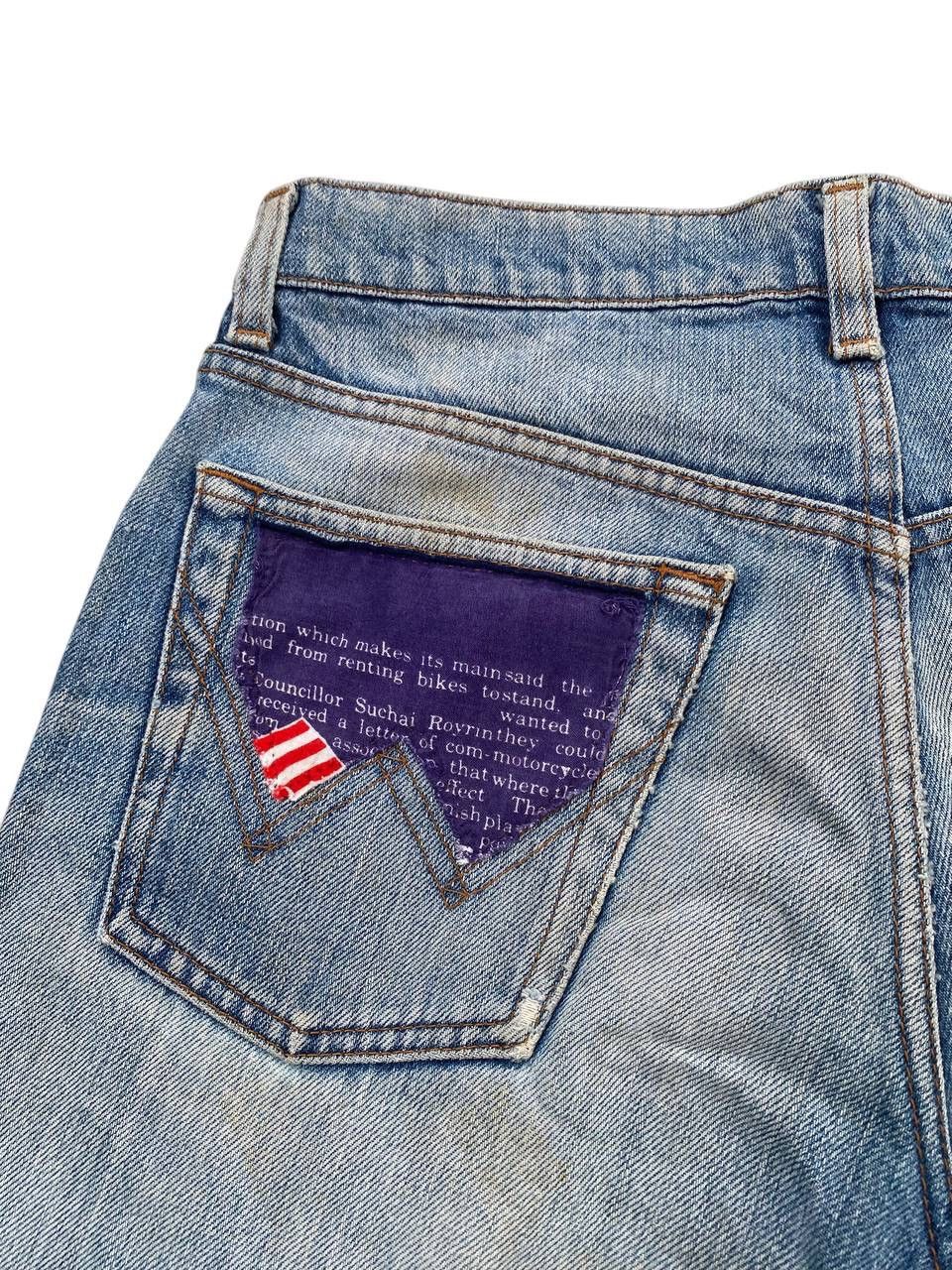 Wrangler Destroyed Wrangler USA Distress Patchwork Jeans Denim Size US 31 - 6 Thumbnail