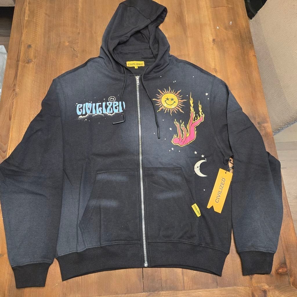 Civilized CivilizeD Psychedelic Dreaming Zip Up Hoodie Size Small NWT Size US S / EU 44-46 / 1 - 2 Thumbnail
