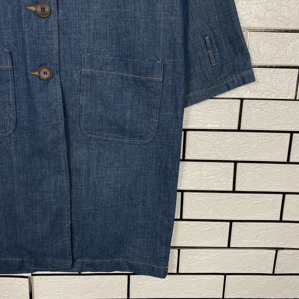 Indigo 🔥VINTAGE DENIM INDIGO CHORE JACKET NEW YORK STORY Size US M / EU 48-50 / 2 - 6 Thumbnail