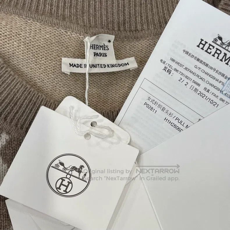 Hermes Hermes Long-sleeved pullover mountain wool cashmere sweate Size XS / US 0-2 / IT 36-38 - 5 Thumbnail