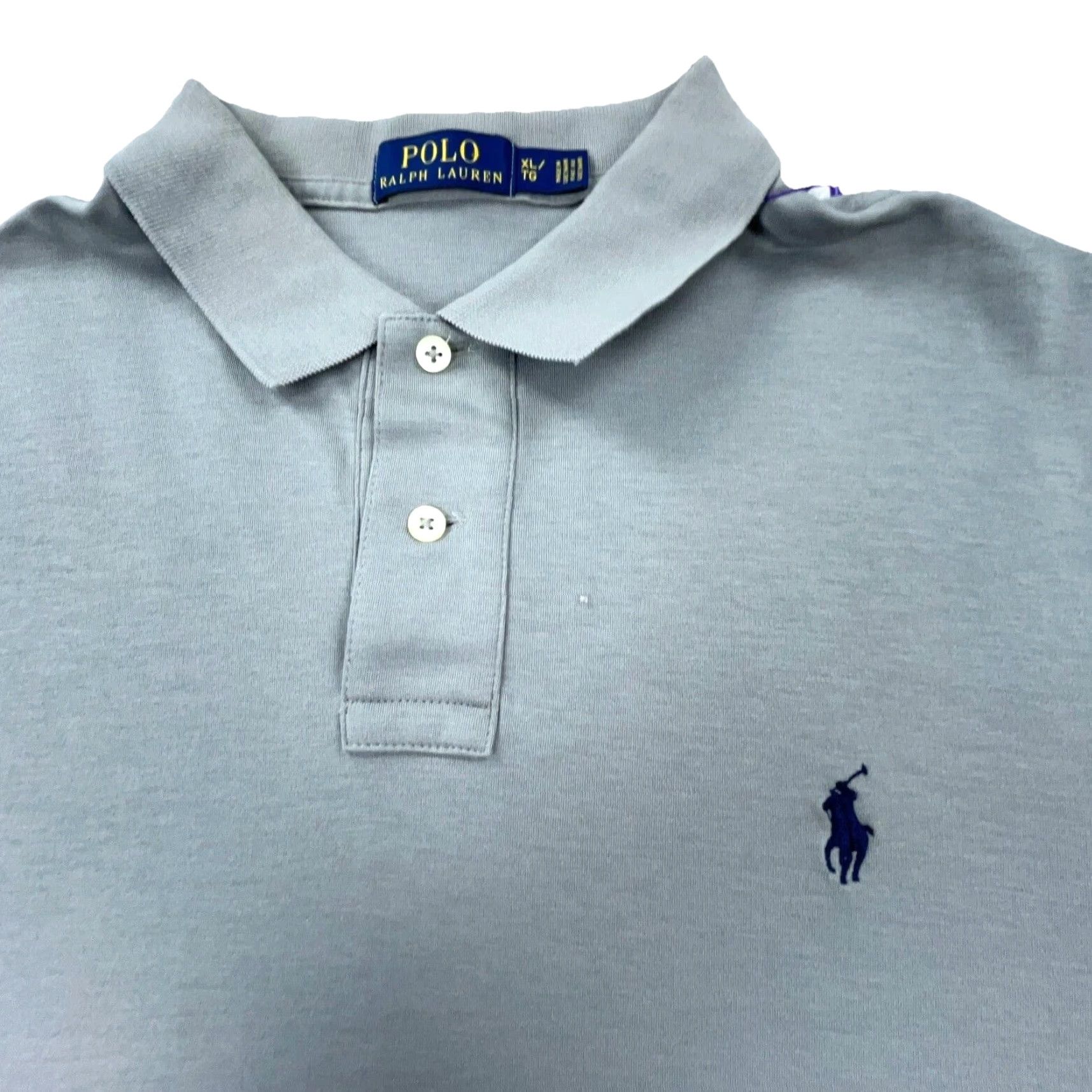 Polo Ralph Lauren Ralph Lauren Polo Shirt Men XL Gray Blue Pony Fine Soft Cotton Golf Preppy Size US XL / EU 56 / 4 - 2 Thumbnail