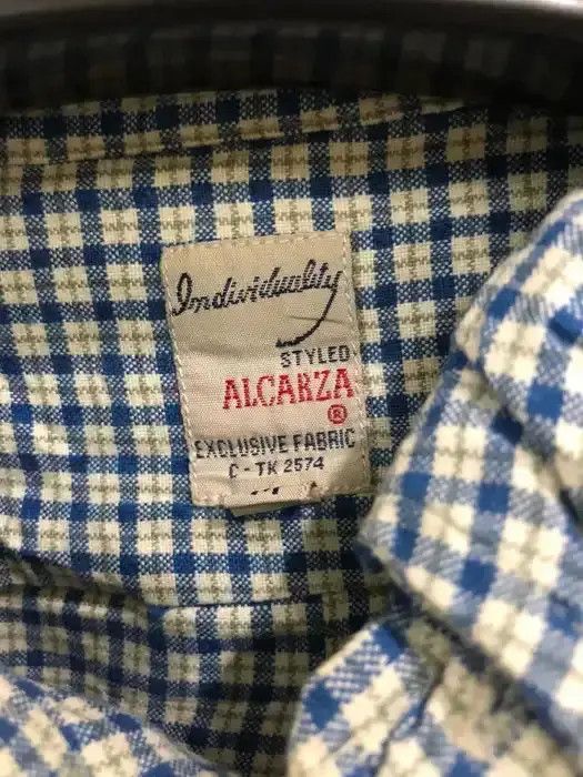 Vintage Vintage Alcarza Flannel Shirt 👕 Size US M / EU 48-50 / 2 - 3 Thumbnail