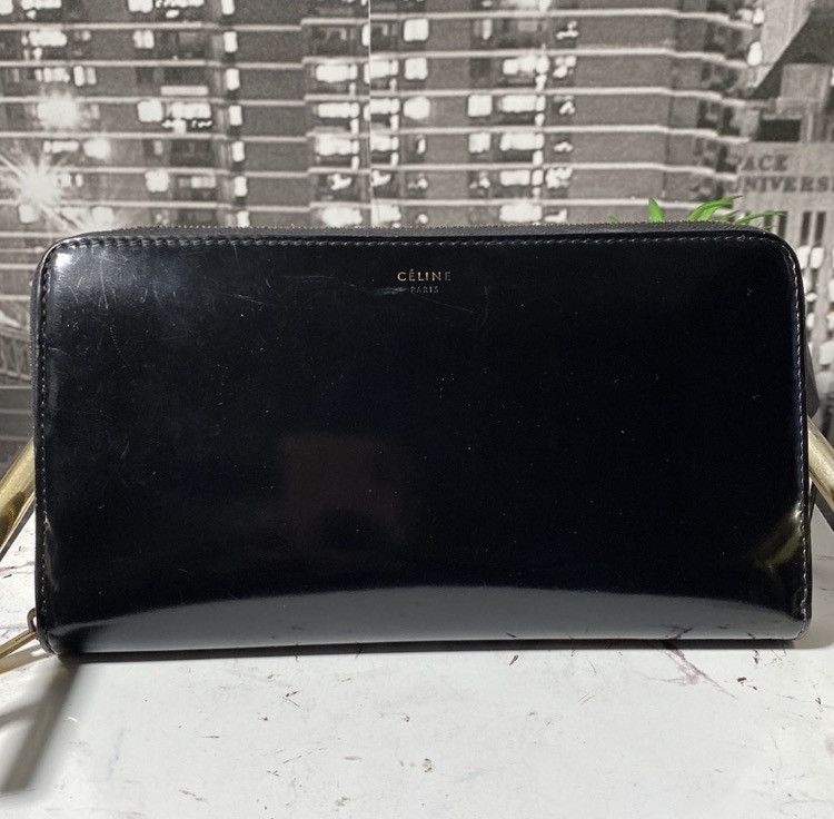 Celine Authentic CELINE Patent Leather Zippy Wallet Size ONE SIZE - 3 Thumbnail