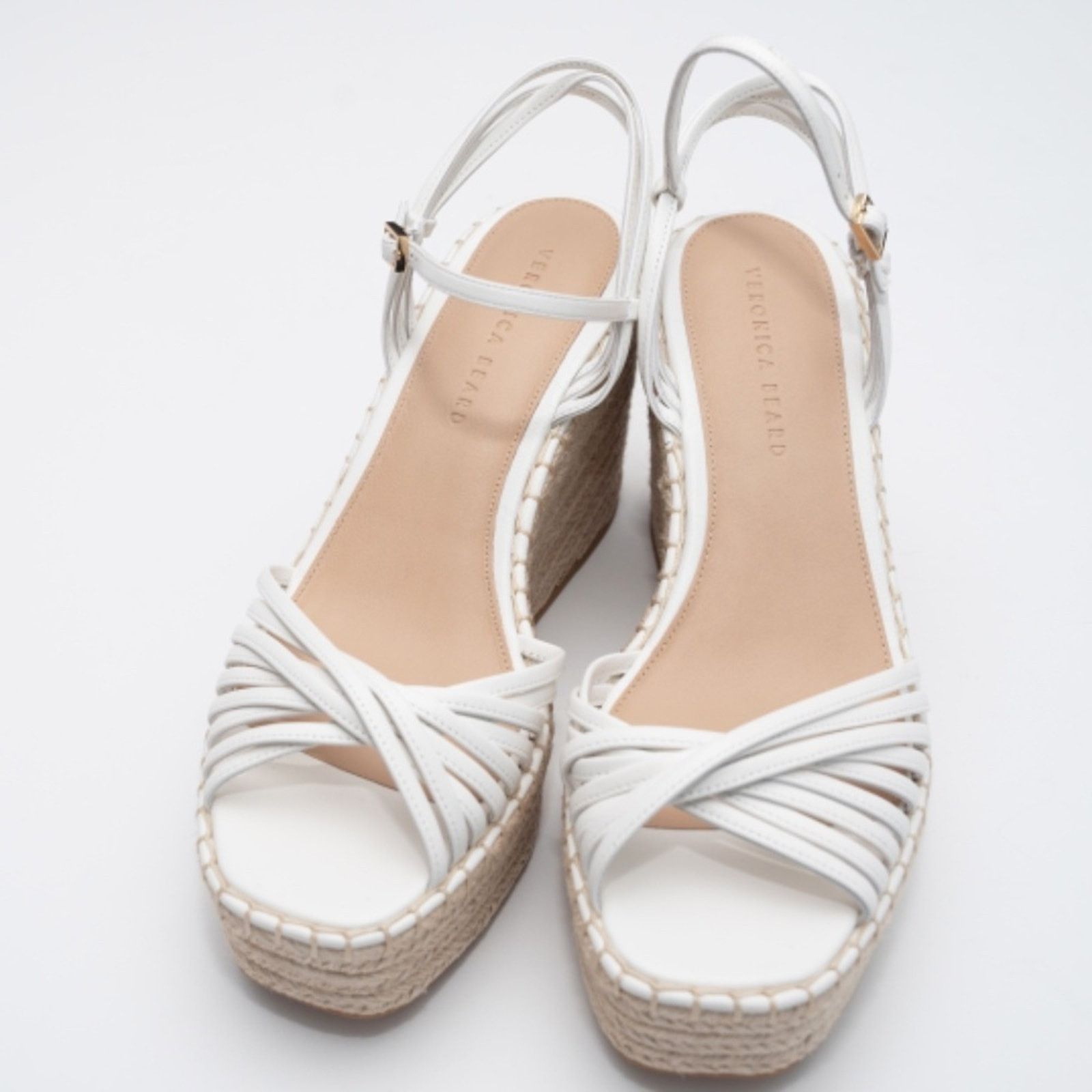 Veronica Beard Veronica Beard. Ravina Ankle Strap Espadrille Wedge Sandals Size US 10 / IT 40 - 15 Thumbnail