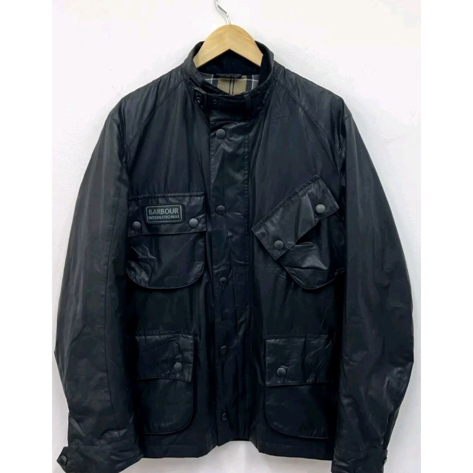 Barbour Barbour Jacket Mens M Black Carbon Finish International Waterproof Breathable Size US M / EU 48-50 / 2 - 3 Thumbnail