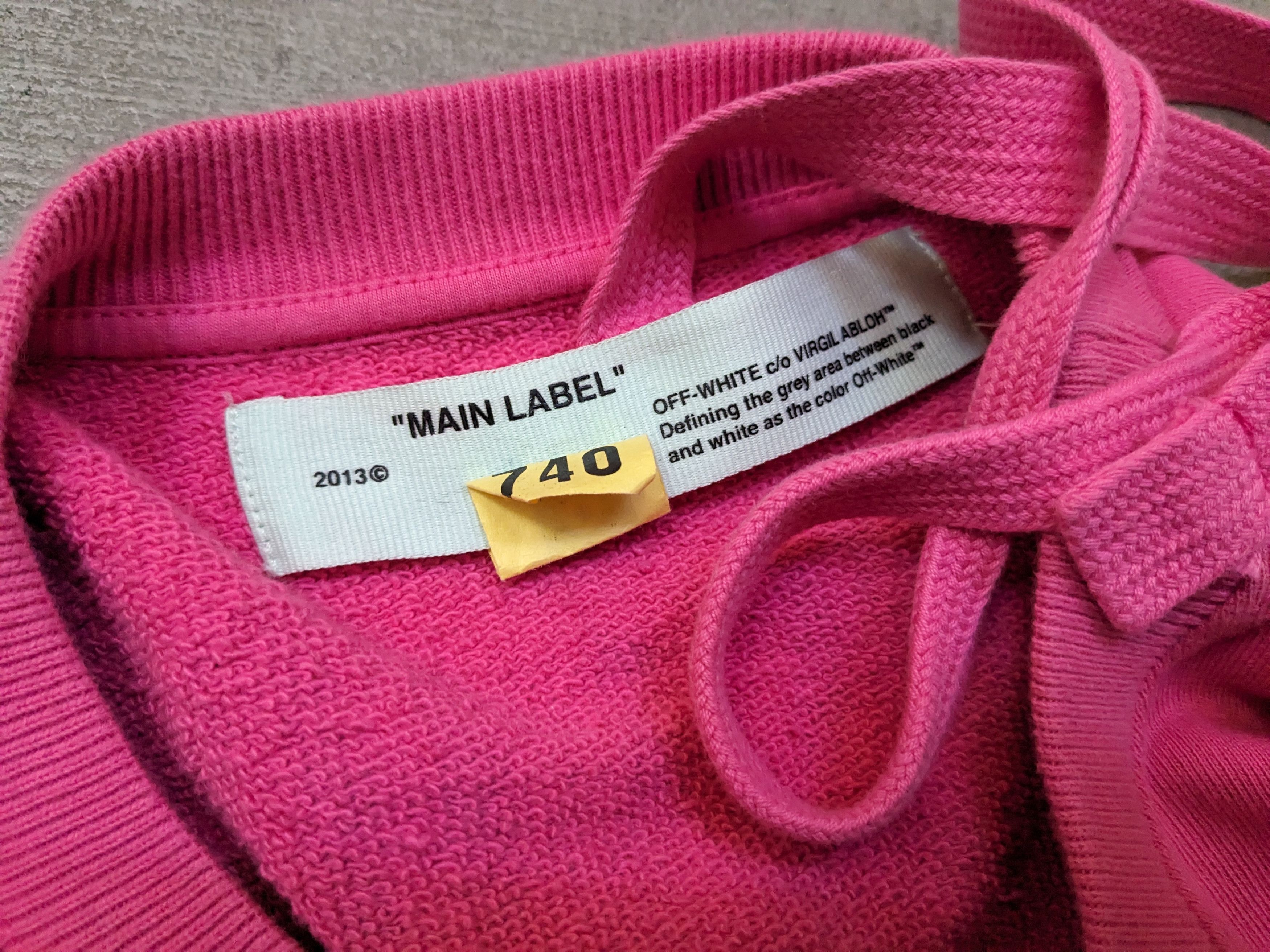 Off-White Off-White Impressionism Crewneck Sweater Pink Cotton Size US L / EU 52-54 / 3 - 13 Thumbnail