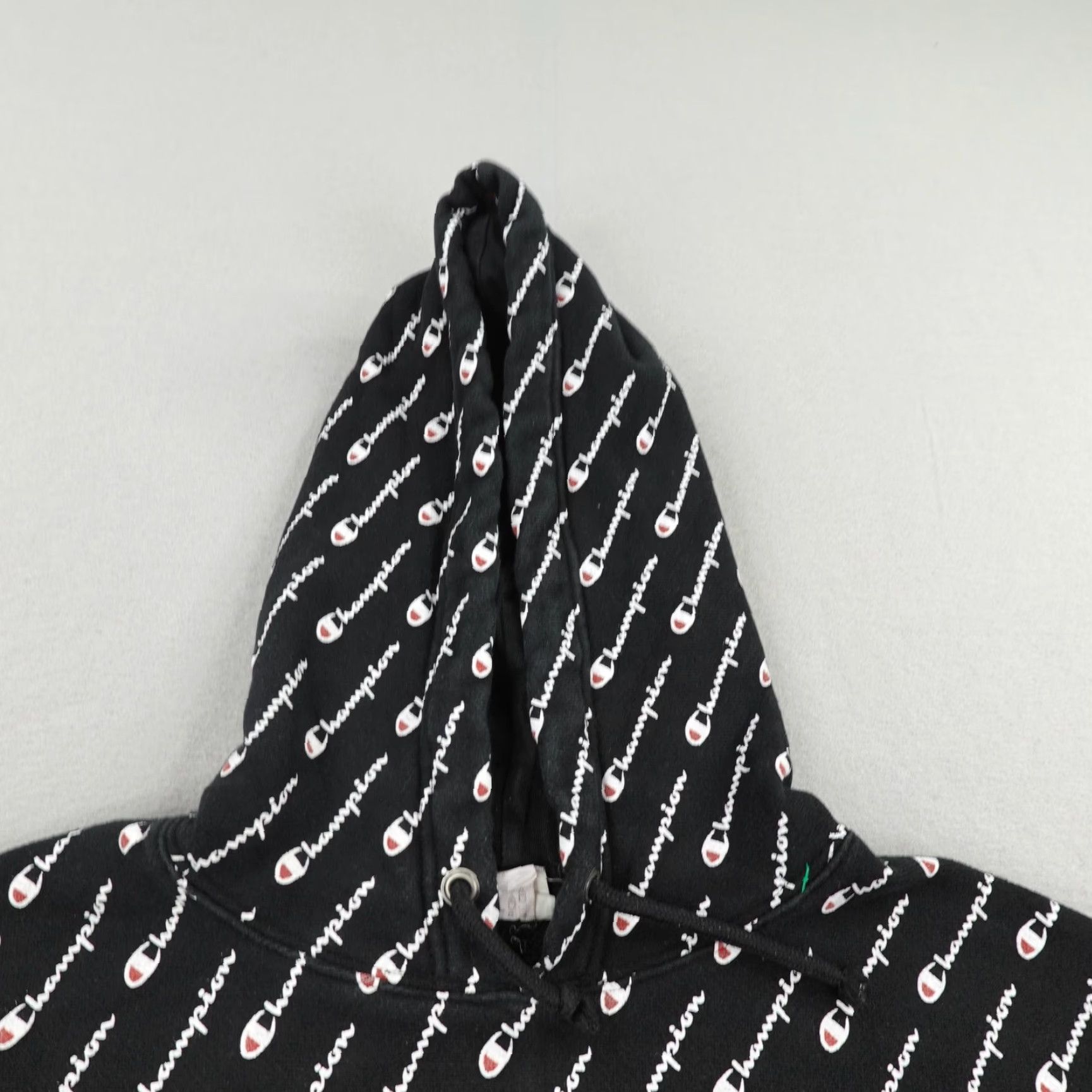 Champion Champion Hoodie L Black Reverse Weave All Over Print AOP Pullover Sweatshirt Men Large Graphic Print Hooded with Pockets Size US L / EU 52-54 / 3 - 2 Thumbnail