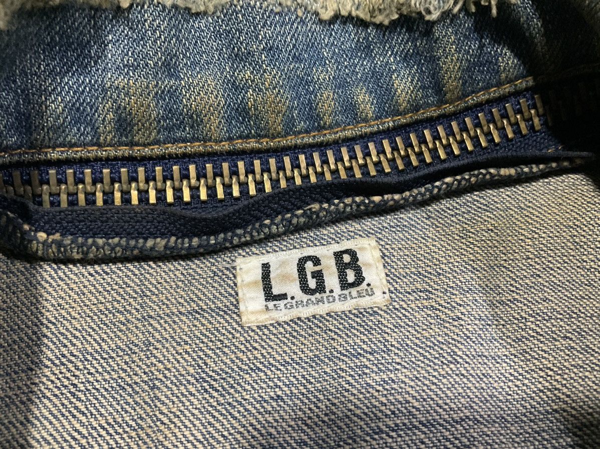 Hysteric Glamour × If Six Was Nine × Le Grande Bleu (L.G.B.) 🔥Rare Archived L.G.B. Destroy Frayed Denim Jacket Size US M / EU 48-50 / 2 - 15 Thumbnail