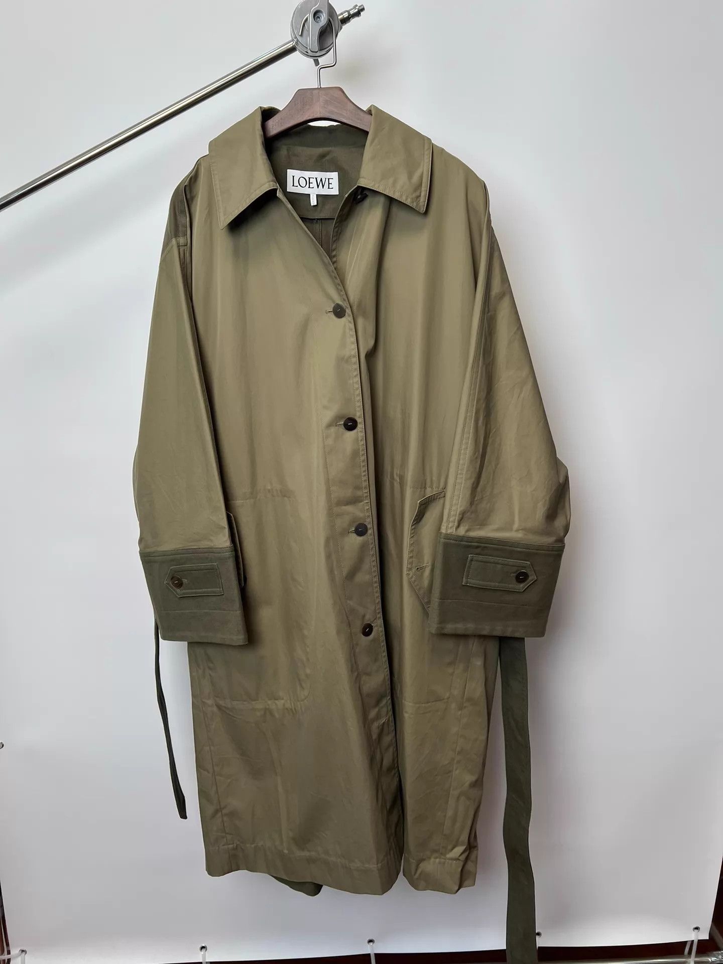 Loewe Loewe Oversized Batwing Long Color Blocked Orange Coat Size S / US 4 / IT 40 - 7 Thumbnail
