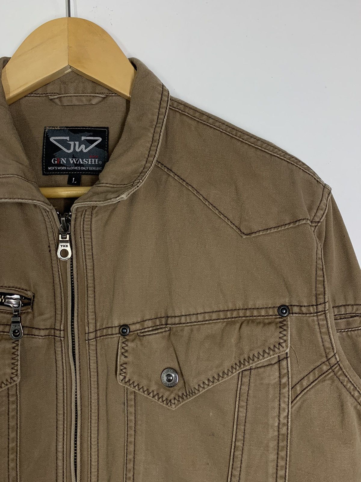 Japanese Brand × Vintage Vintage Gin Washi Workwear Jacket Size US L / EU 52-54 / 3 - 3 Thumbnail