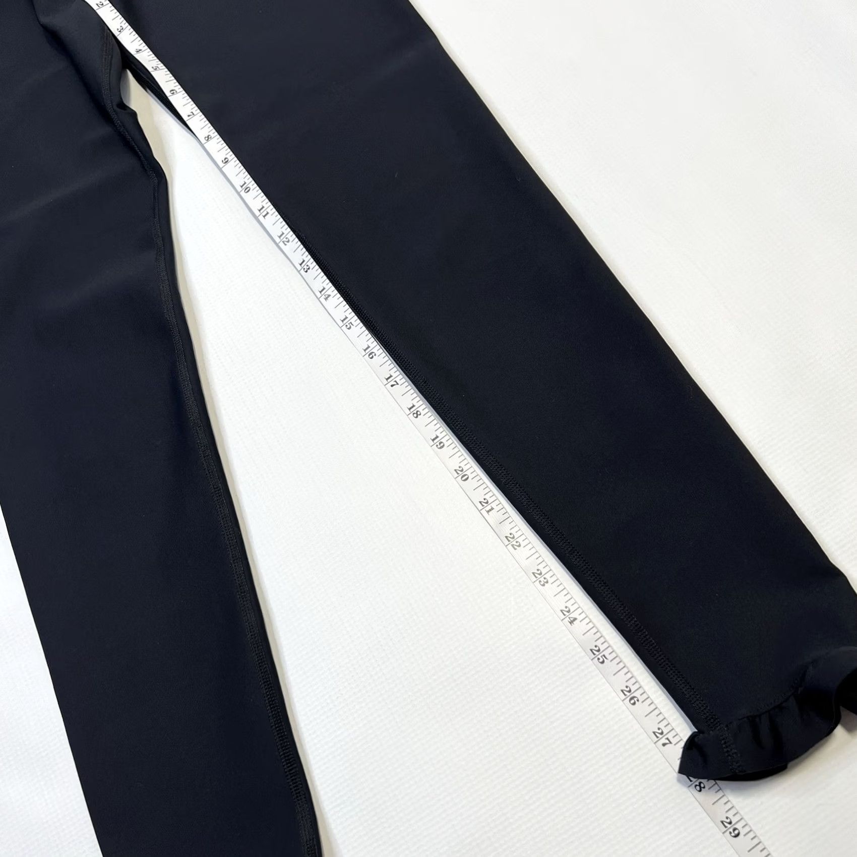 Vintage Carbon38 Leggings Womens Black Size S Ruffle On Ankles Size 28" / US 6 / IT 42 - 6 Thumbnail