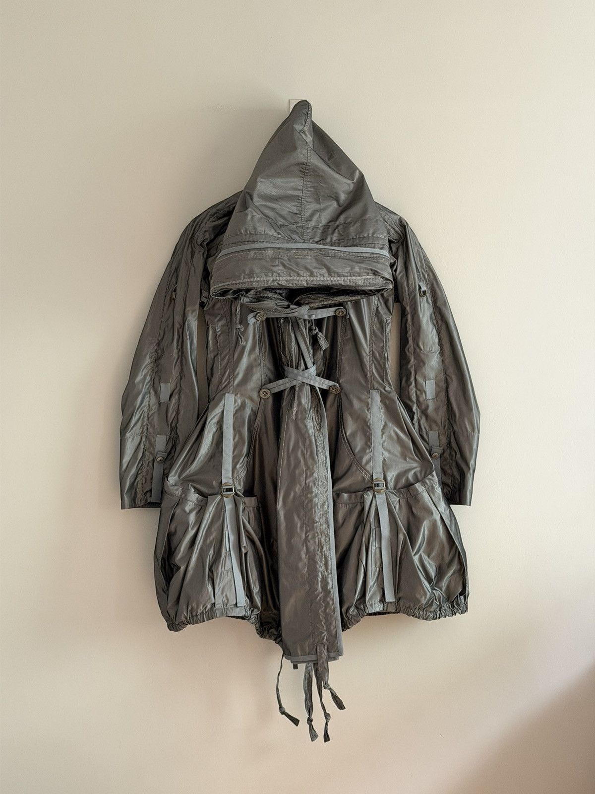 Japanese Brand Marithé François Girbaud Tech Hooded Jacket Size S / US 4 / IT 40 - 7 Thumbnail