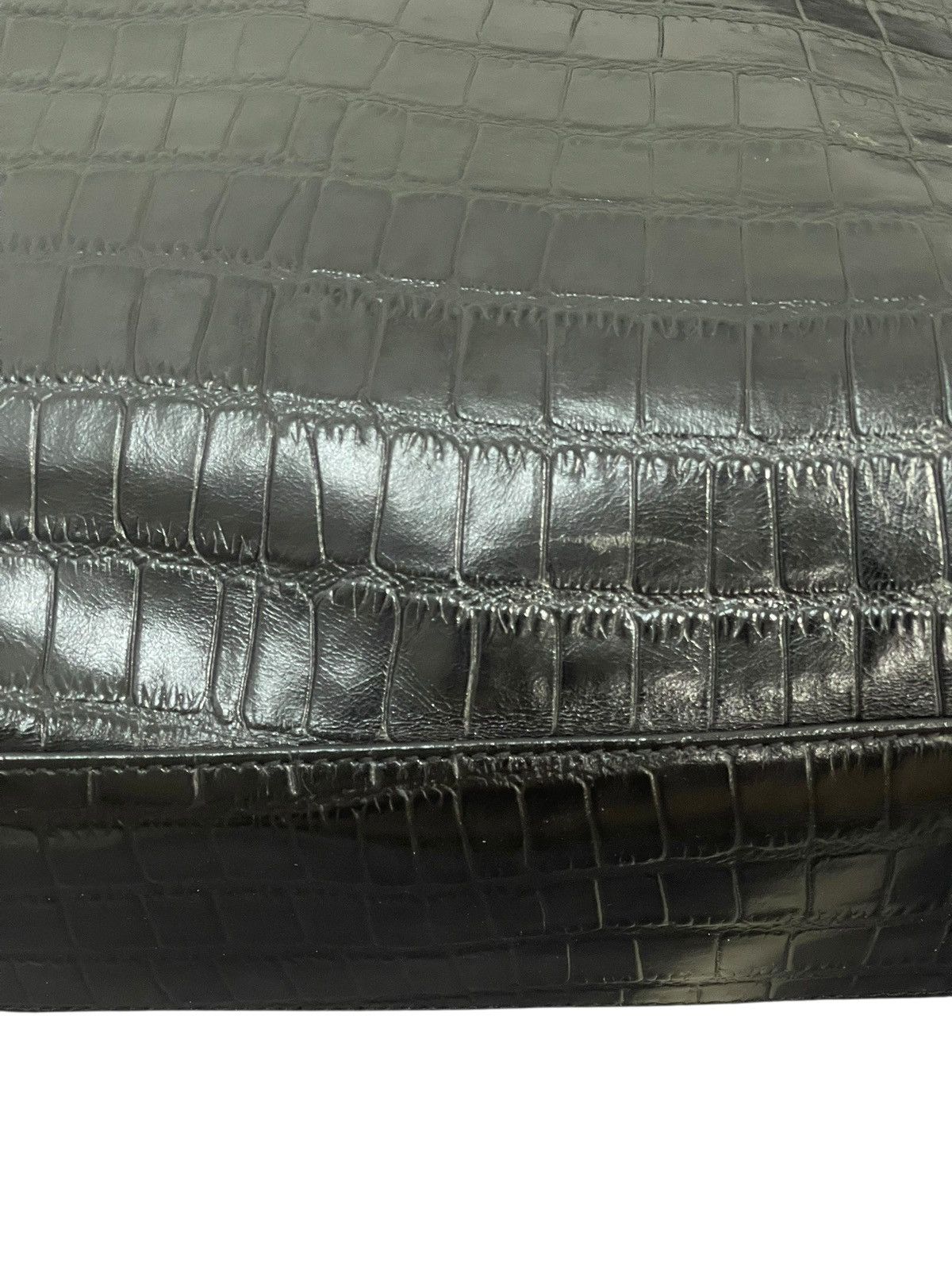 Genuine Leather Crocodle Embossed Leather mConcerto Tote Shoulder Bag 2🟩2 Size ONE SIZE - 8 Thumbnail