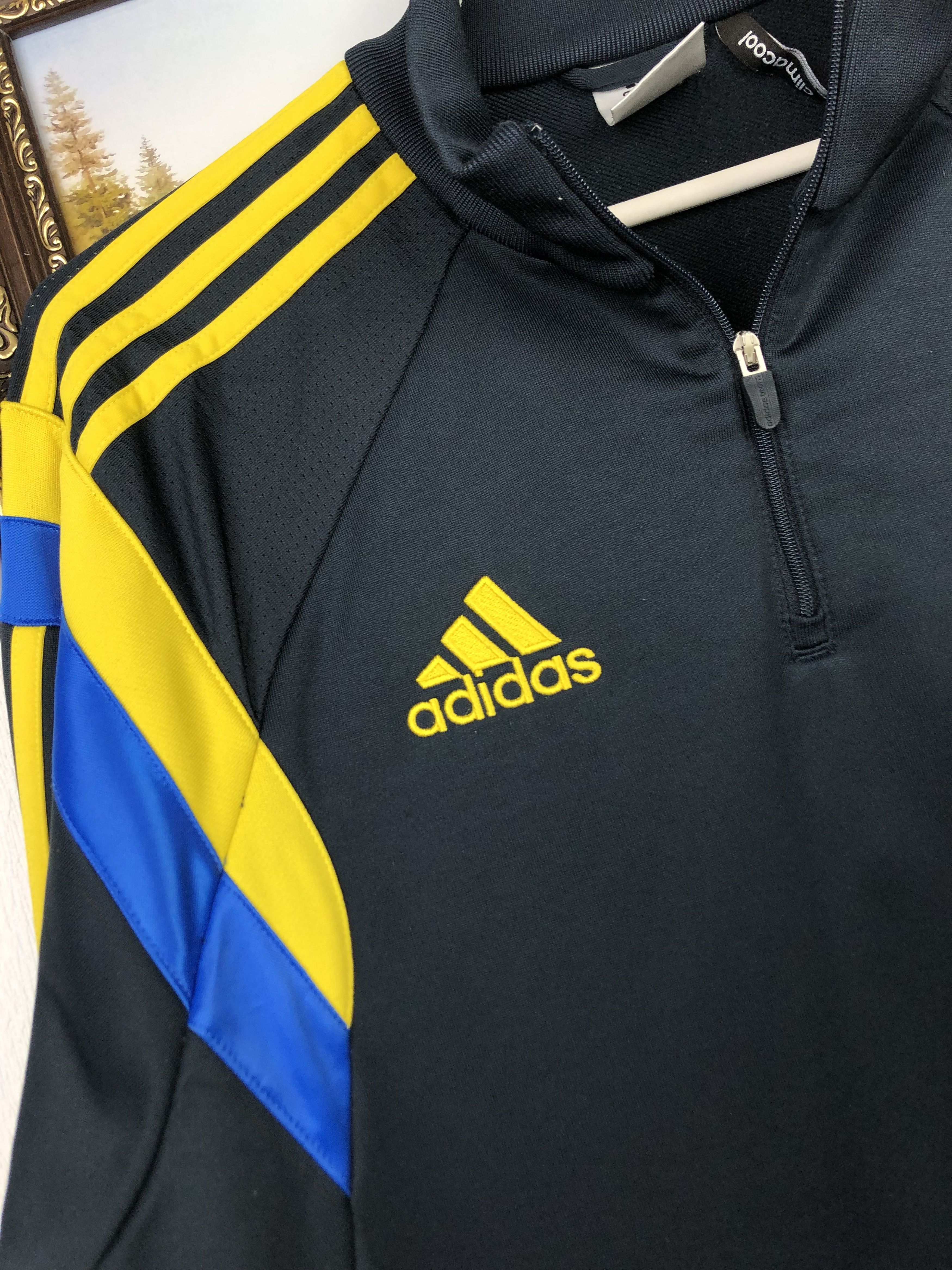 Adidas Vintage Adidas Sweden Football Jacket Soccer Track Size US M / EU 48-50 / 2 - 3 Thumbnail