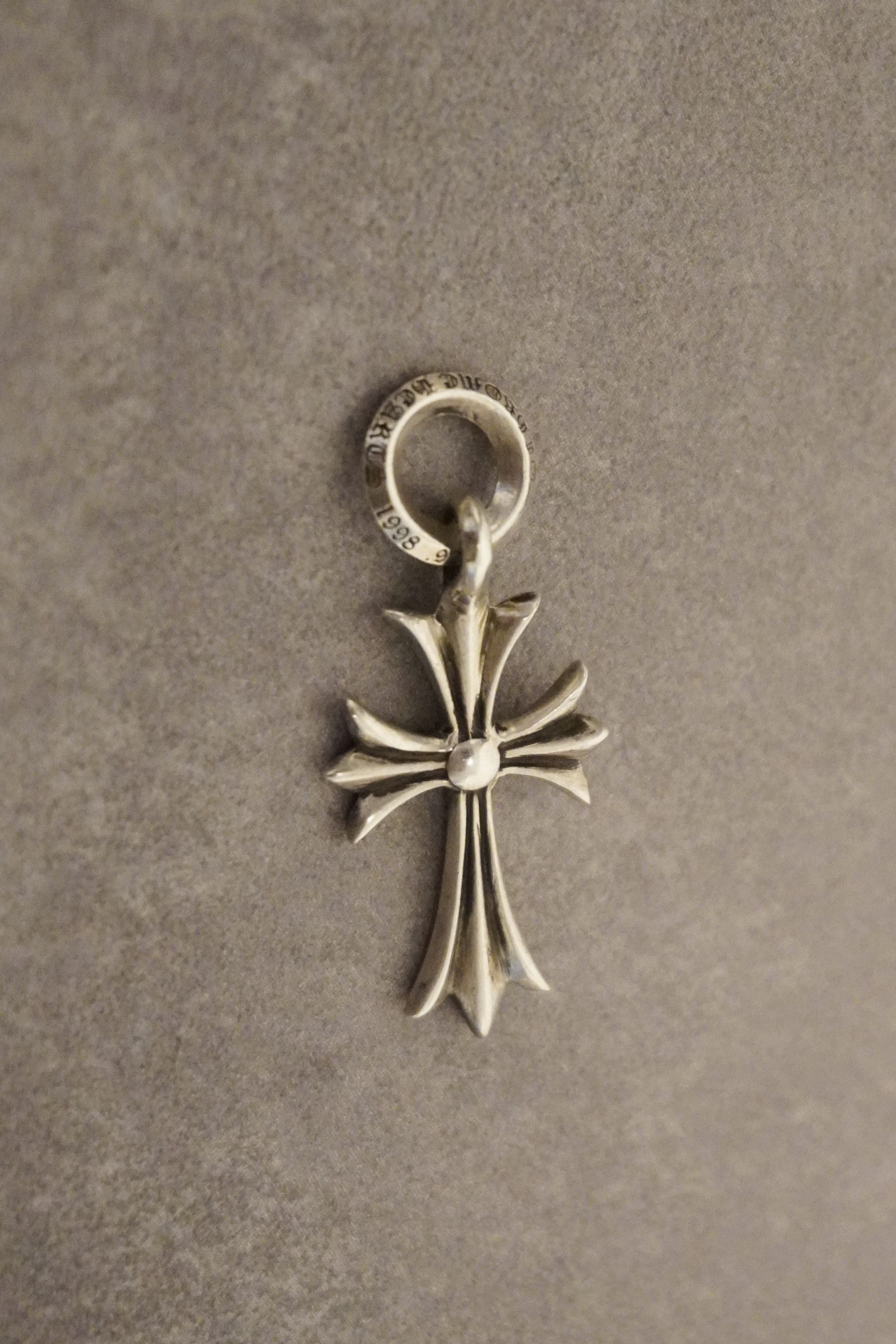 Chrome Hearts Double Floral Cross Ring SV925