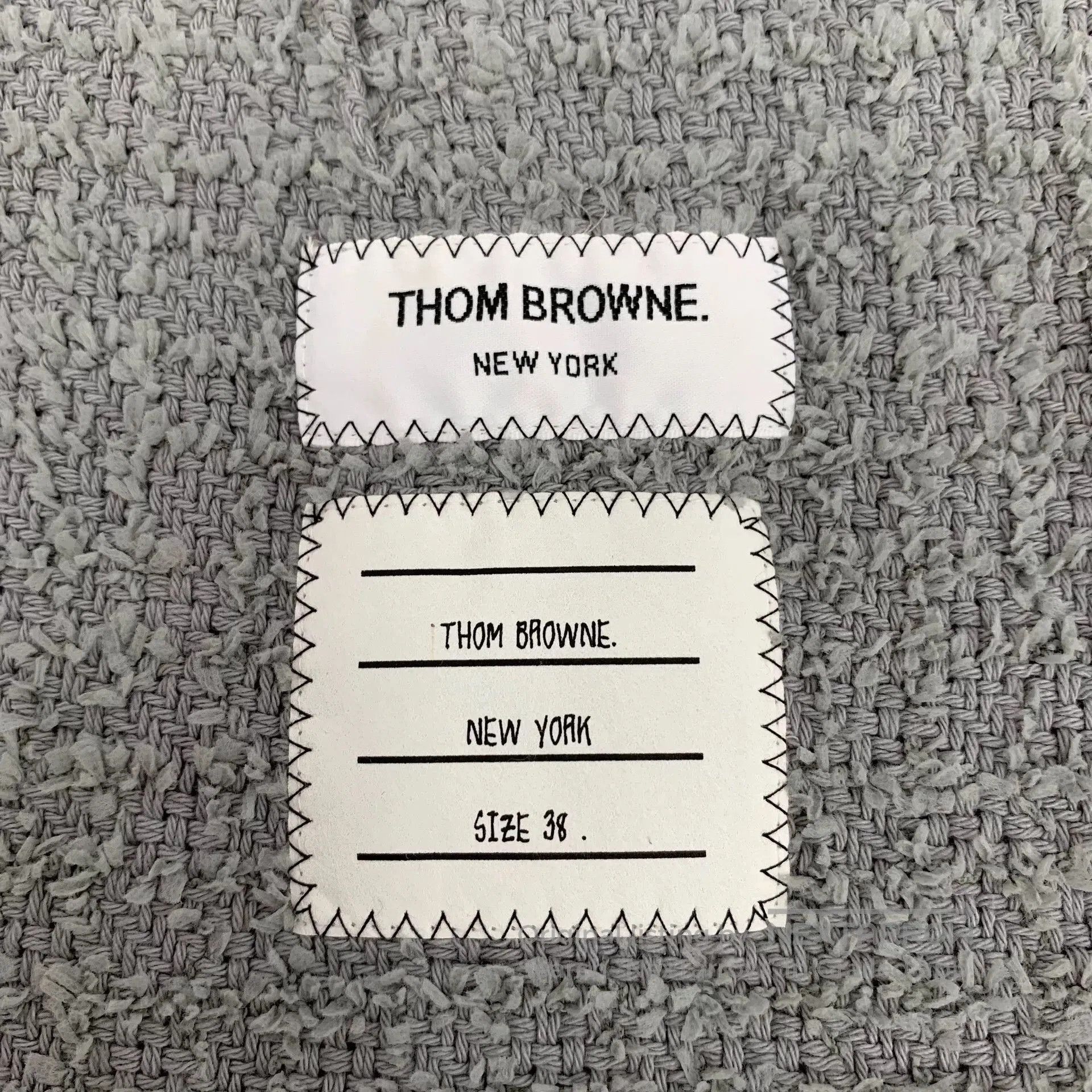 Thom Browne thom browne gray striped double-breasted jacket. Size US S / EU 44-46 / 1 - 5 Thumbnail