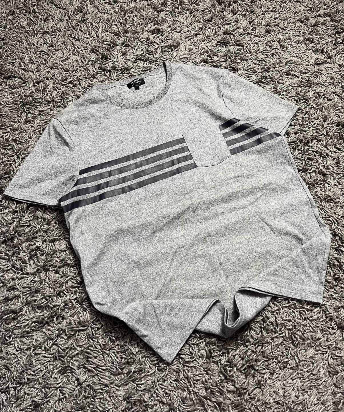 Galeries Lafayette Galeries Lafayette Paris Striped Pocket T-Shirt Gray Size US L / EU 52-54 / 3 - 1 Thumbnail