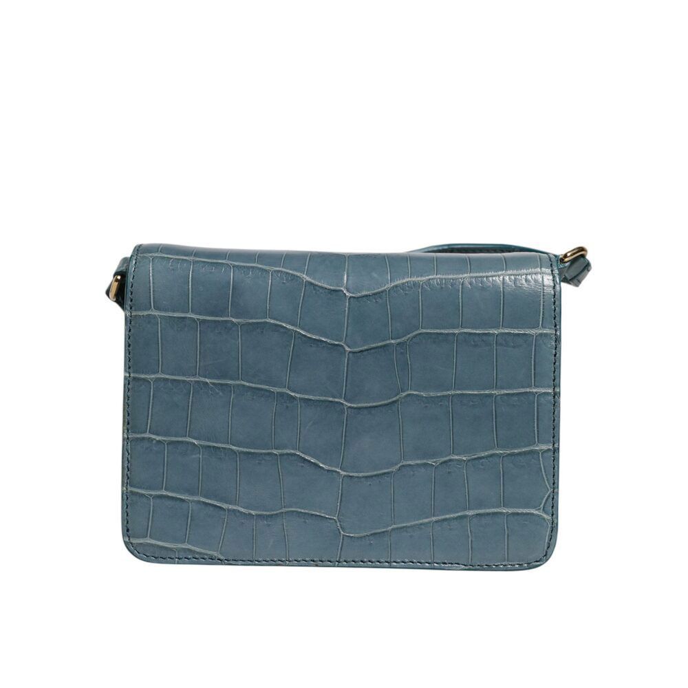 Dolce & Gabbana Dolce & Gabbana Green Exotic Leather DG Plaque Crossbody Min Size ONE SIZE - 5 Thumbnail