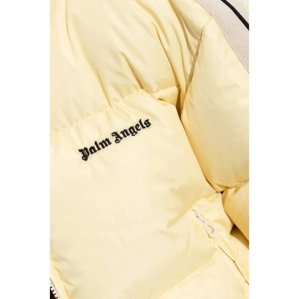 Palm Angels o1s22i1n0824 Cropped Puffer Jacket in Ivory Size S / US 4 / IT 40 - 5 Thumbnail