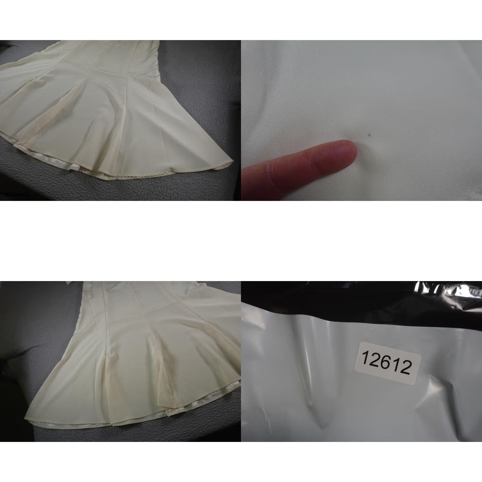 DANCER VINTAGE Western Skirt Womens Small White Cowgirl 90s Rodeo Square Dance Show USA 1849 Authentic Ranchwear Flare Long Lined Elastic Zip Womens Size 28" / US 6 / IT 42 - 10 Thumbnail