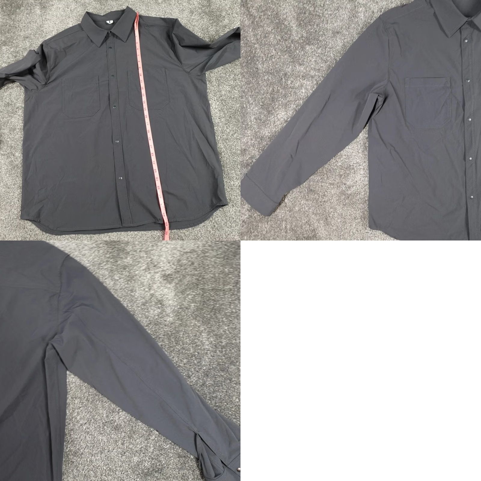 Arket ARKET Shirt Black Size Large Chore Utility Worker Men's Snap Buttons Poly Size US L / EU 52-54 / 3 - 9 Thumbnail