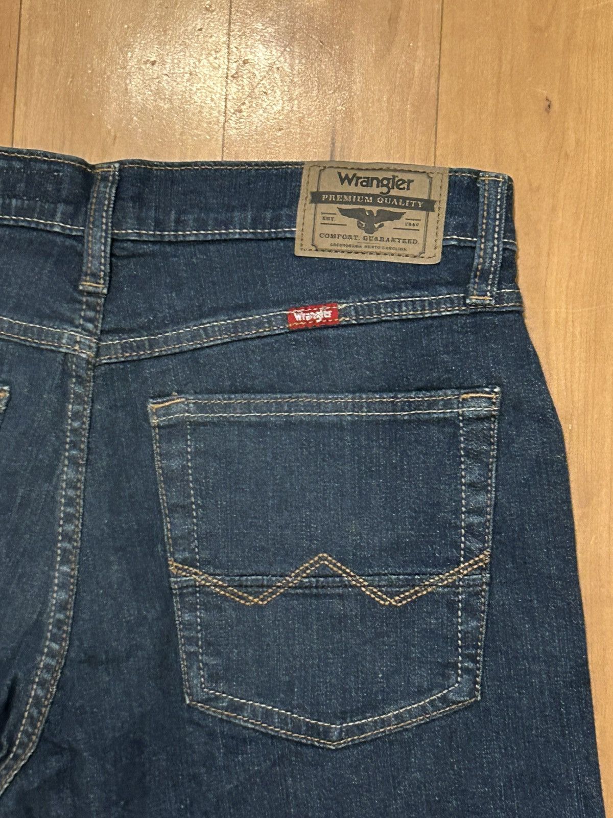 Vintage × Wrangler Dark Rinse Wrangler Jeans Size US 30 / EU 46 - 3 Thumbnail