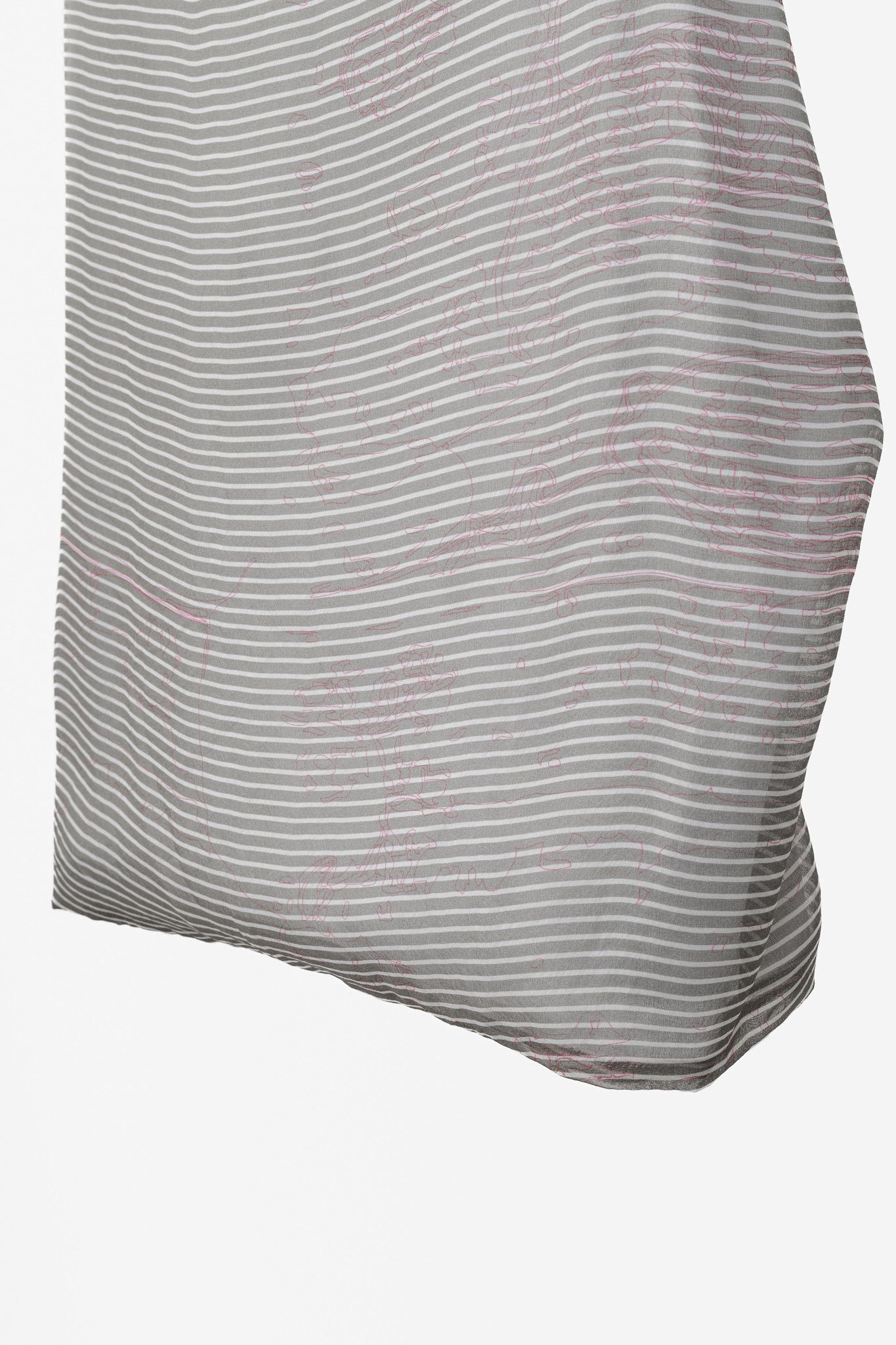 Jil Sander Jil Sander Striped Topographic Tank Blouse Size XS / US 0-2 / IT 36-38 - 6 Thumbnail