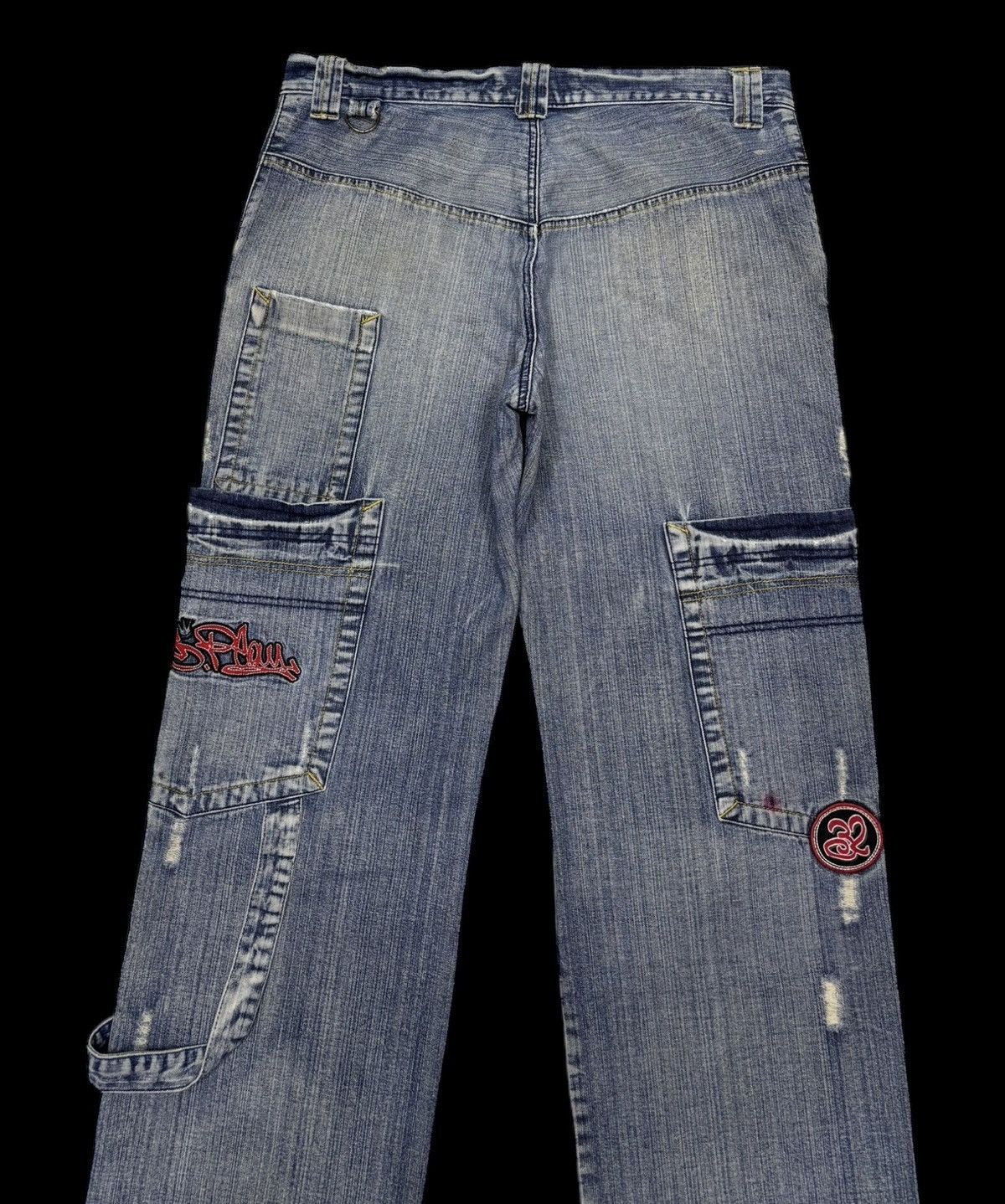 If Six Was Nine 🔥RARE BAGGY JEANS FOX JEANS MULTI POCKET SKATER PANTS Size US 34 / EU 50 - 6 Thumbnail