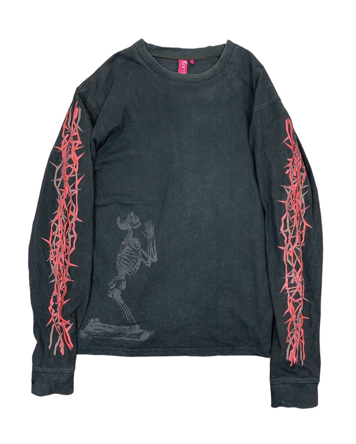 image of Beauty Beast x If Six Was Nine Vantage Skull Praying Long Sleeve in Black, Men's (Size Large)