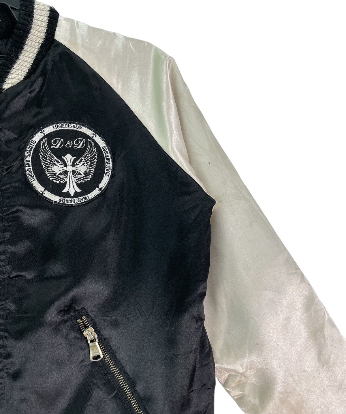 Japanese Brand Rare Dig Deep sukajan japan cross embroidered bomber jacket Size M / US 6-8 / IT 42-44 - 5 Thumbnail