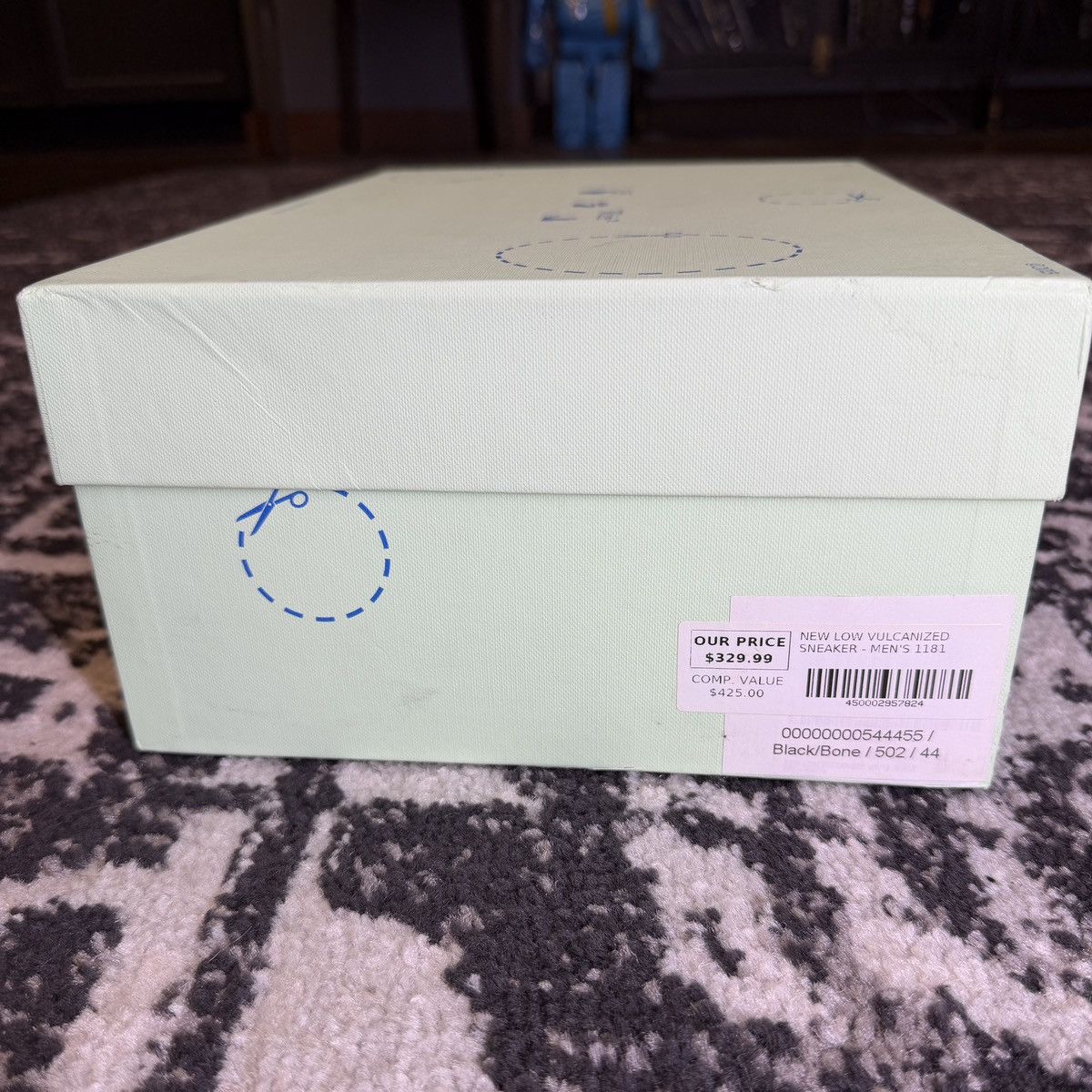 Off-White Off-White Low Vulcanized Sneakers – White / Black / Green Size US 11 / EU 44 - 13 Thumbnail