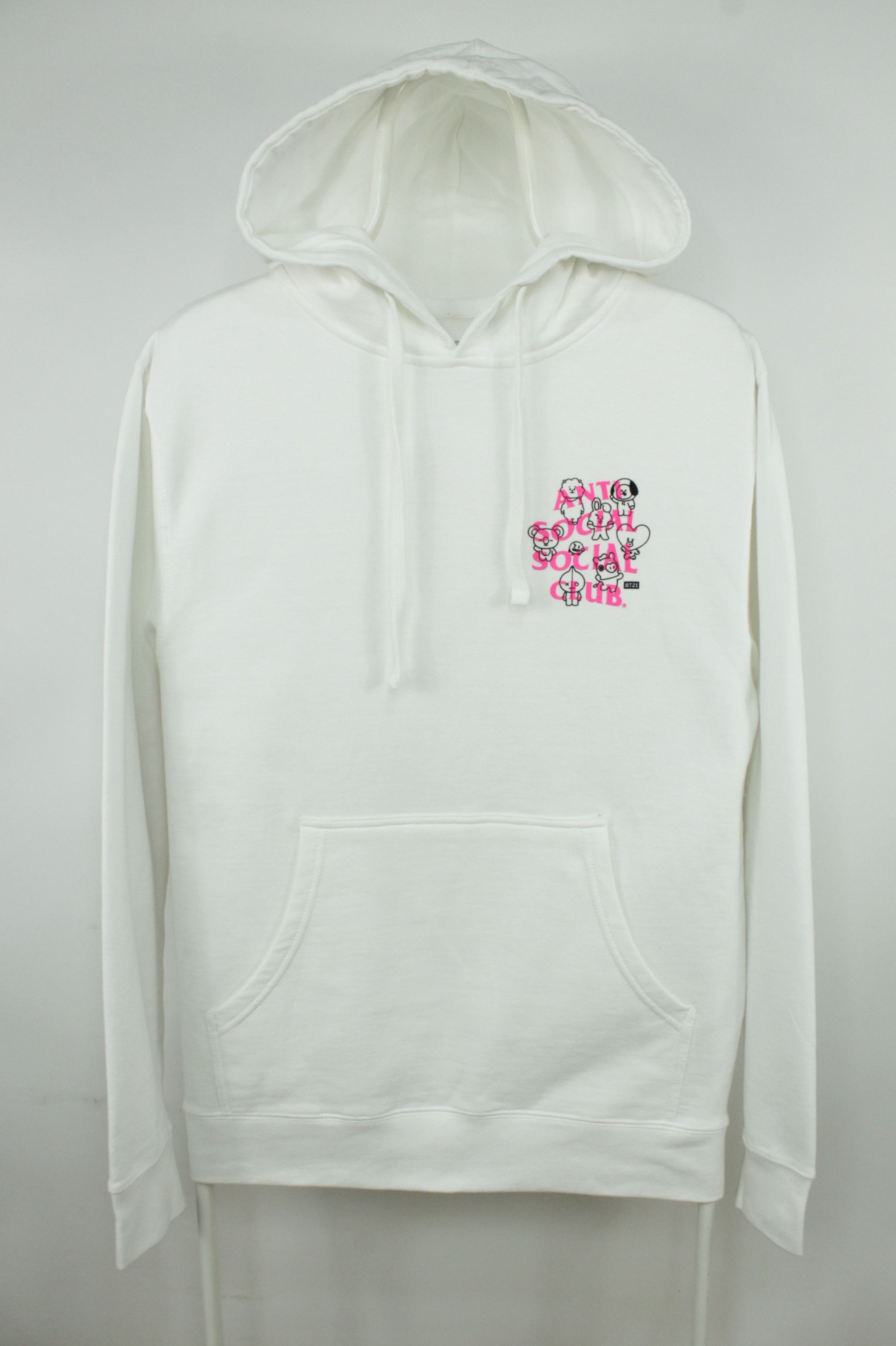 Anti Social Social Club Anti Social Social Club x BTS BT21 Traceable White Hoodie Size US S / EU 44-46 / 1 - 1 Thumbnail